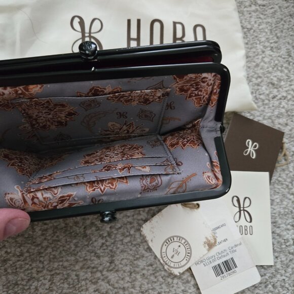 Hobo Leather Wallet | Classic & Beautiful | Women’s / Burgandy Ligthly Loved - Picture 6 of 7